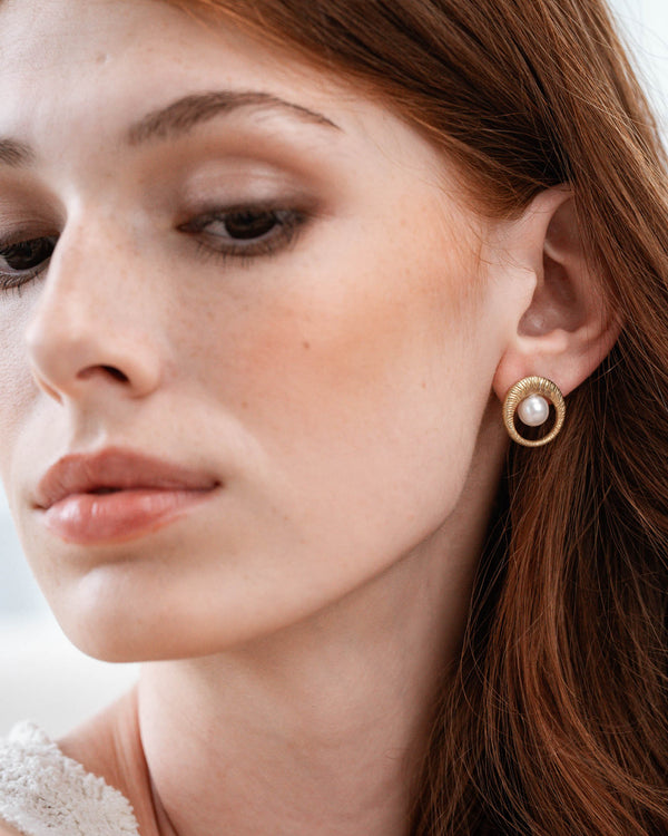 Perlenohrringe Océane