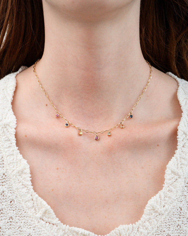 Saphir-Halskette Rainbow