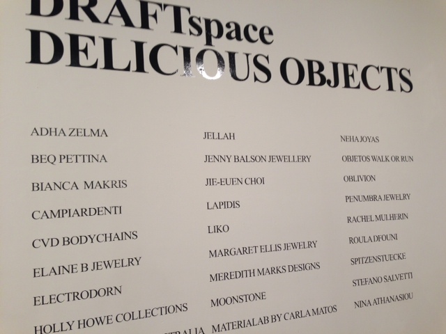 ‘Delicious Objects’ – Exhibition in New York