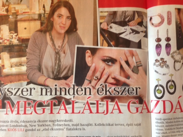 Interview in Hungarian magazine “Kiskegyed”