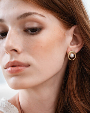 Pearl earrings Océane