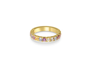Rainbow eternity ring