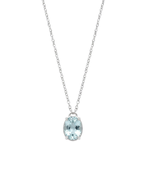 Aquamarine Oval Medaillon