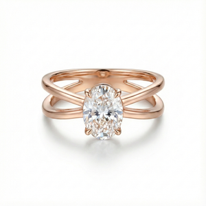 Embrace Ovaler  diamantring