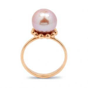 Bubble Rose Pearl Ring